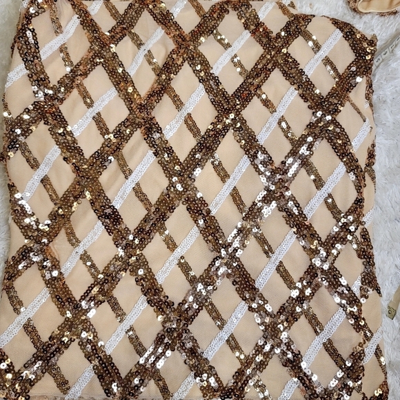 Dress the population sequin off the shoulders' dress size XS - Picture 12 of 14